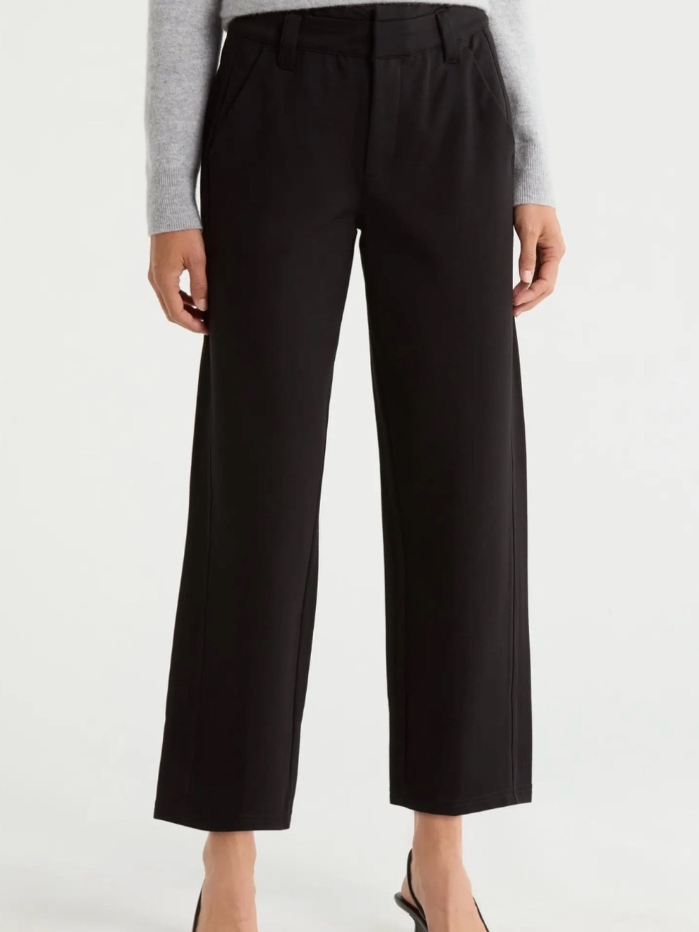 Wit & Wisdom Black Wide-Leg Trousers